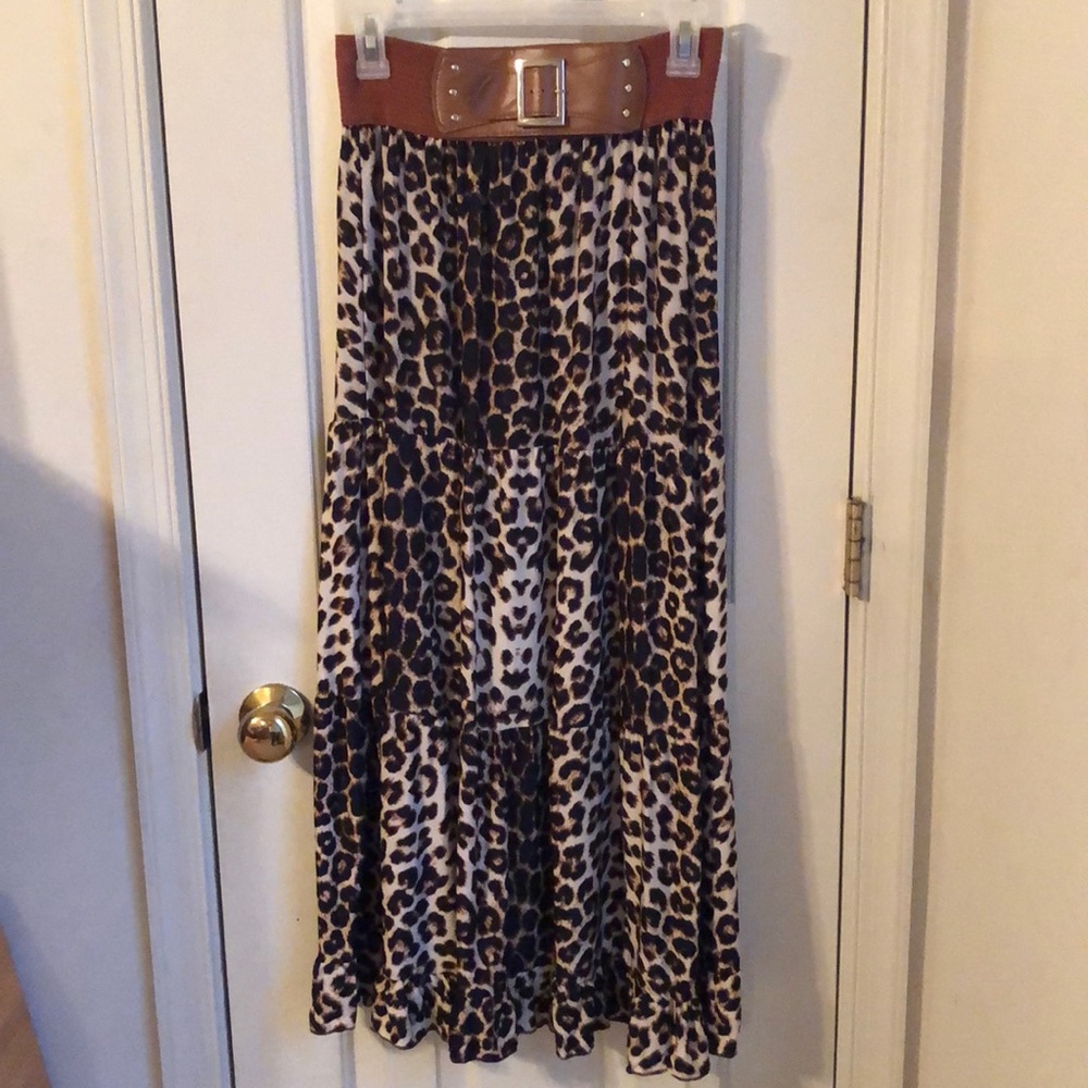 Animal Print Skirt